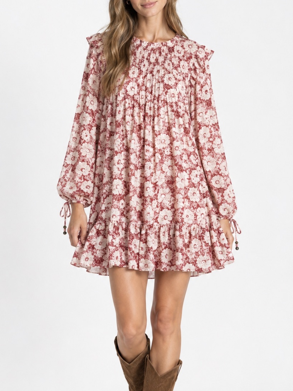 NWT Free People Babydoll Dress These Dreams Mini semi sheer whimsy Size S NEW